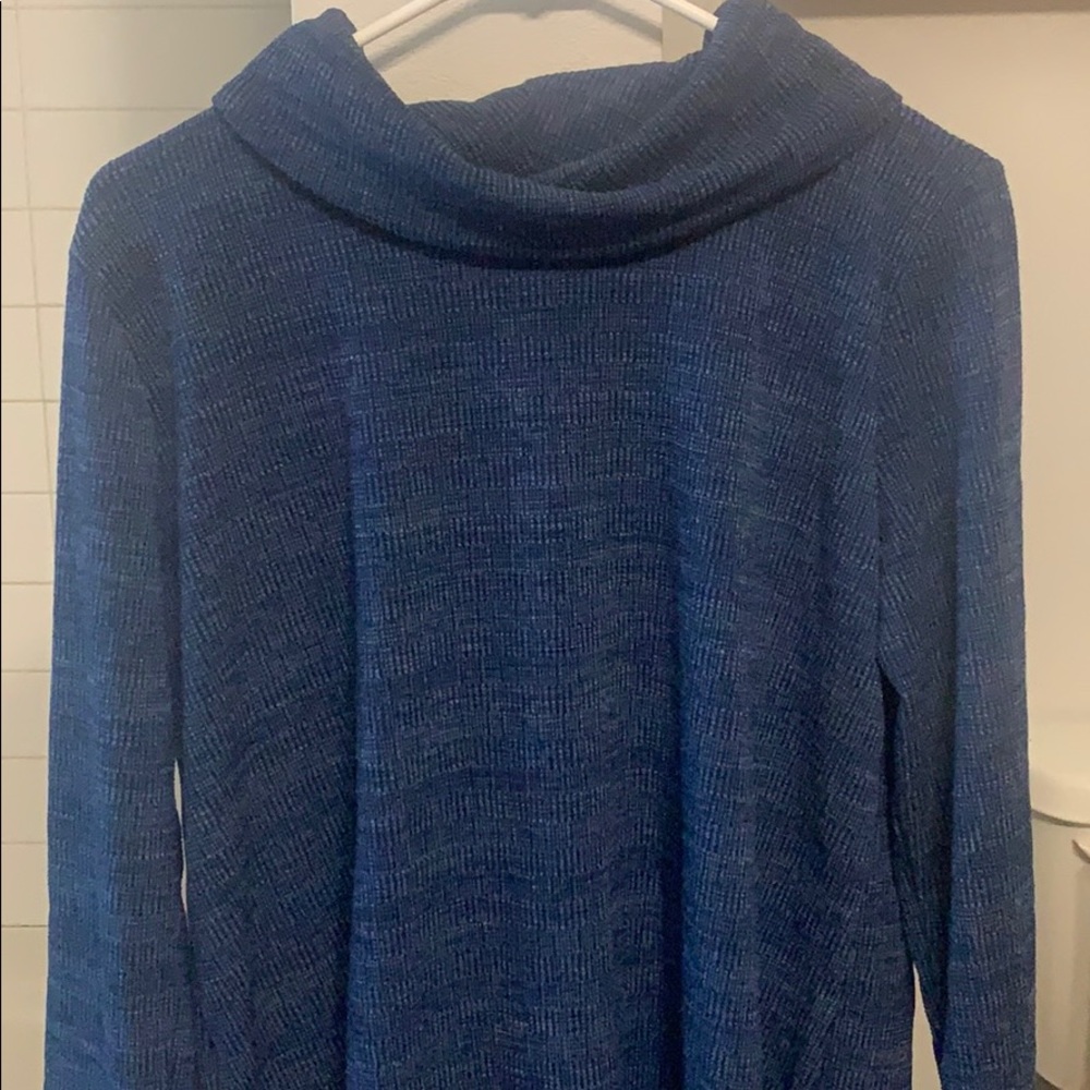 Long sleeve loose turtle neck